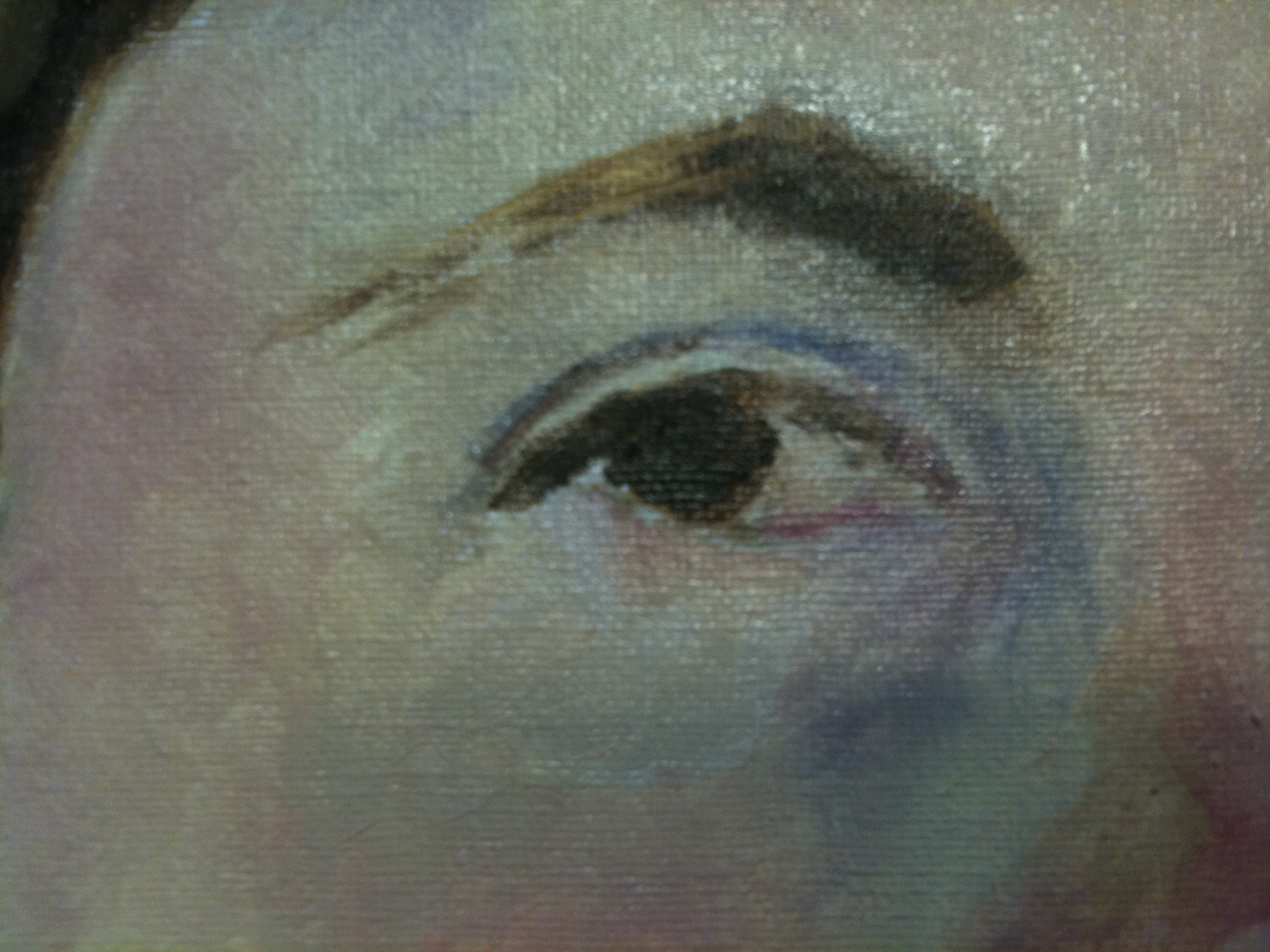 Right eye of self-portrait