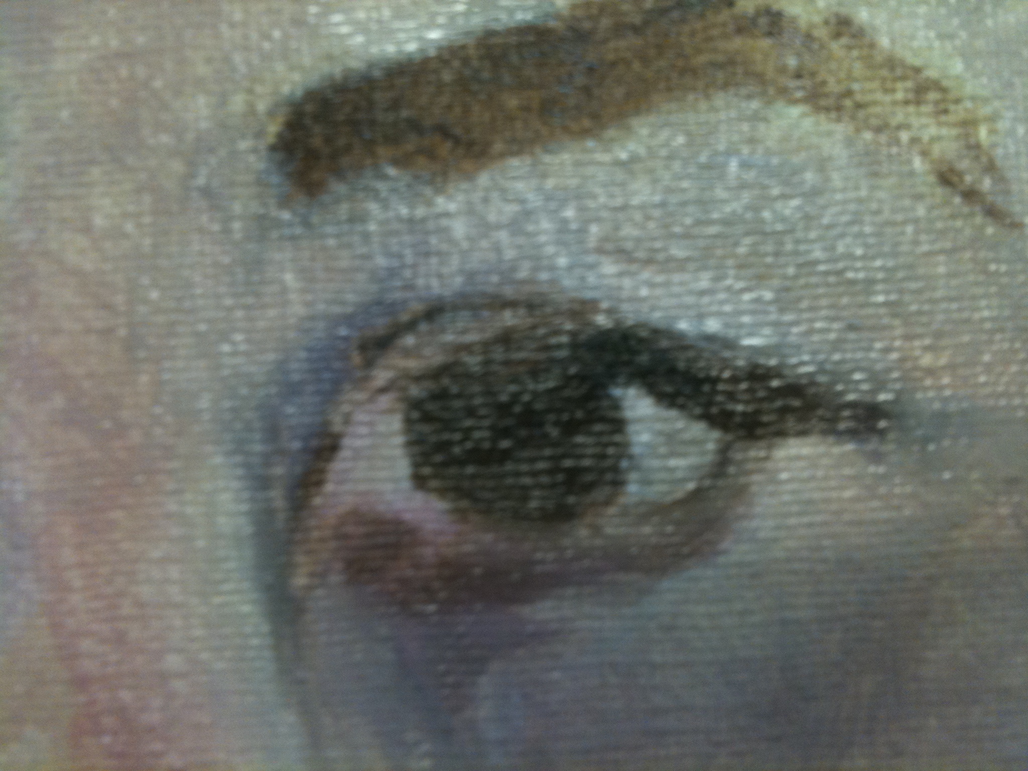 Left eye of self-portrait